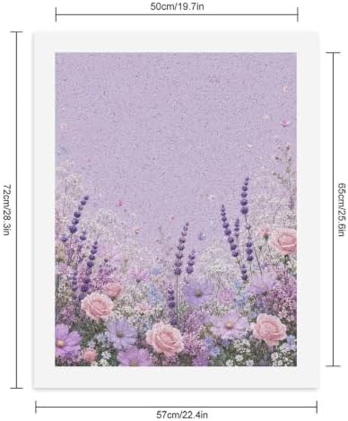 Paint by Numbers Kit for Adults Beginner Art Decor Lilac Rose Meadow - Image 2