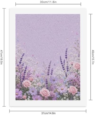 Paint by Numbers Kit for Adults Beginner Art Decor Lilac Rose Meadow - Image 2