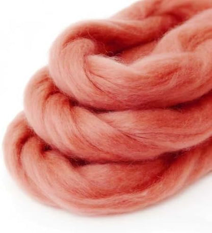 3.4oz Needle Felting Wool Red-Brown for DIY Needle Craft Enthusiasts - Image 3