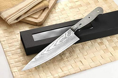 KATSURA Woodworking Project Kit - 7.5-inch Chef's Knife Blank - Japanese VG-10-67 Layers Damascus Steel - NO LOGO - Image 2