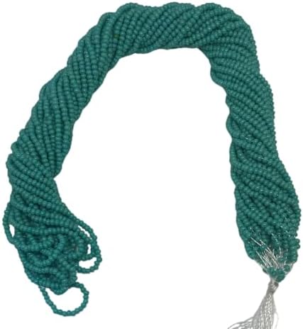 11/0 Glass Seed Beads, 12 String Hanks, Small Craft Beads, 2 mm (Mint Green) by Unknown