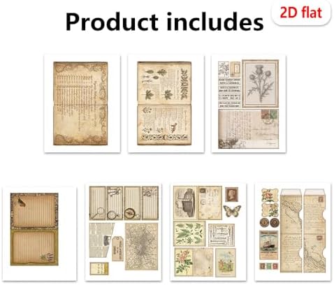 Autumn Super Simples Junk Journal Folio Kit Mini Project,Folio Booklet Craft Kit, Junk Journal Kit, Scrapbooking Supplies, Journaling Decor, Mini Folio Writer Folder Project, Arts & Crafts Gifts - Image 5