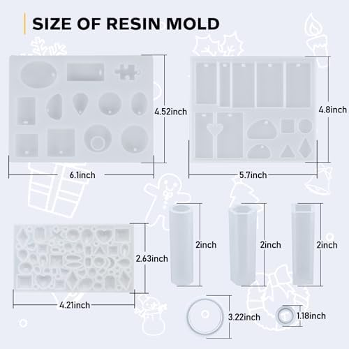 IGaiety Complete Resin Jewelry Making Kit with Silicone Molds for Beginners - Image 3