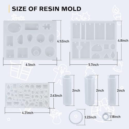 IGaiety Complete Resin Jewelry Making Kit with Silicone Molds for Beginners - Image 3