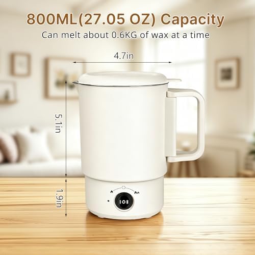 Electric Wax Melting Pot for Candle Making with Pour Spout for Beginners - Image 3