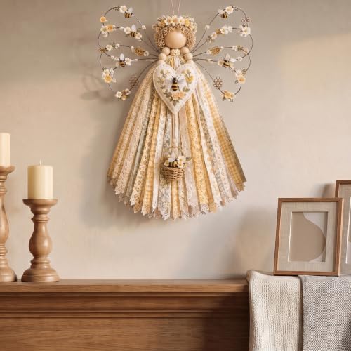Fabric Angel Wall Hanging Kit, DIY Macrame Craft for Adults Beginners by Unknown