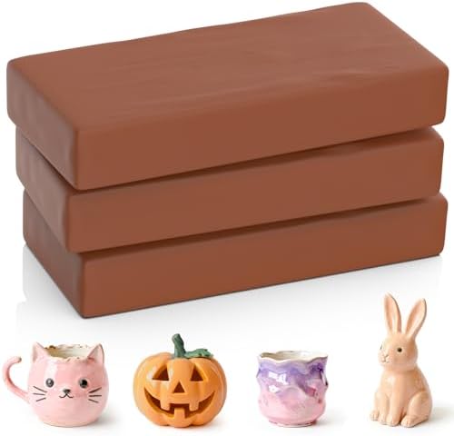 Aujazyble Air Dry Clay - 3.3lbs Terracotta Natural Pottery Clay for Kids by Aujazyble