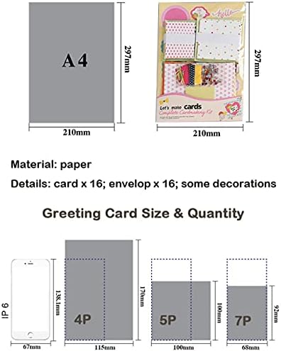 Huralona Greeting Card Making Supplies Envelope Kit Gift Anniversary Craft - Image 5