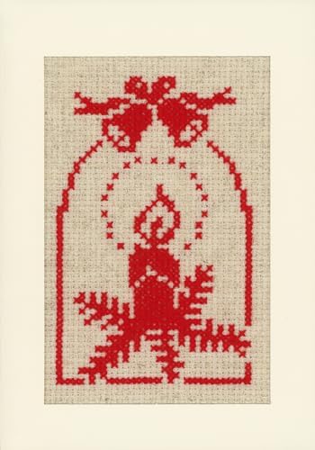 Vervaco Christmas Symbols Card Cross Stitch Set, Multi-Colour - Image 4