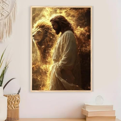 Jesus Paint by Numbers Kit for Adults Framed Canvas 12X16 in, Frameworkless - Image 4