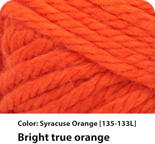 Lion Brand Yarn Hometown Yarn, Super-Bulky Yarn for Knitting, Crocheting, and Crafting, 3 Pack, Syracuse Orange - Image 2