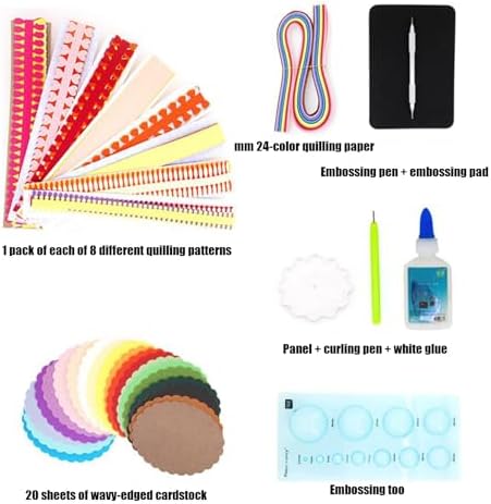 Quilling Paper Strips Colorful Cardmaking Handmade Supplies - Image 7