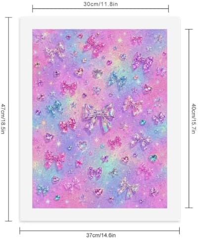 Paint by Numbers Kit for Adults Beginner Art Decor Rainbow Shine Bow - Image 2