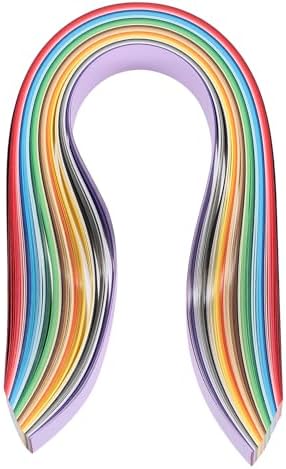PATIKIL 180pcs Quilling Strips Paper 1 3/8"(35mm) 54cm Origami Paper Quilling Strip for Art DIY Hand Craft 36 Colors by PATIKIL