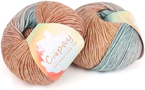 Coopay Yarn for Crocheting & Knitting, Gradient Cake Yarns (Oil Painting) by Coopay