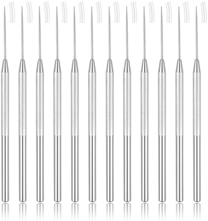 12 PCS Pottery Needle Tool, Clay Needle Tools, Stainless Steel Ceramic Detail Tools, Sculpting Tools Supplies for Ceramics, Sculpting, DIY Craft and Detailed Carving by Unknown