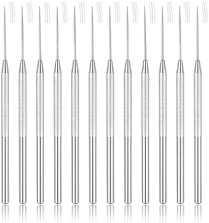 12 PCS Pottery Needle Tool, Clay Needle Tools, Stainless Steel Ceramic Detail Tools, Sculpting Tools Supplies for Ceramics, Sculpting, DIY Craft and Detailed Carving by Unknown
