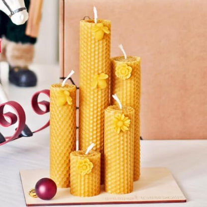 Oungy 24pcs Beeswax Sheets 8x8 Inch Include Cotton Wick - Image 7