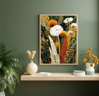 Gearock DIY Wildflowers Paint by Numbers Kit for Adults - Image 3