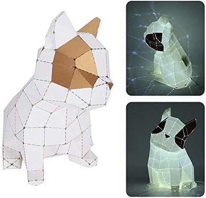 Rjrjc USB Powered Papercraft Kit, DIY Handmade Art Craft Set for Home Decor, Ideal for Teens and Adults - Image 6