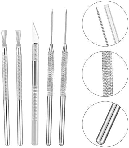 Yayatty Polymer Clay Tools, Acrylic Clay Roller, Acrylic Sheet, Rotary Cutting Mat, Round Polymer Clay Cutters with Clay Slicer Blade for Pottery and Sculpture (32 PCS) - Image 7