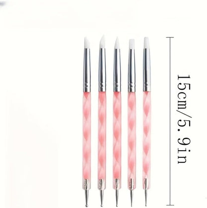 19 PCS Clay Sculpting Tools Set, Pink Air Dry Clay Tool, Polymer Clay Tool Kit, Dotting Tools, Dot Painting Tools, Clay Pottery Carving Tools for DIY Crafts Embossing Modeling - Image 4