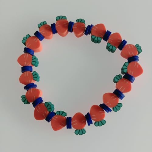 100pcs Carrot Polymer Clay 10mm Spacer Beads for Women Jewelry Making DIY Bracelet Necklace Hair Clip Easter Favor (Carrot) - Image 7