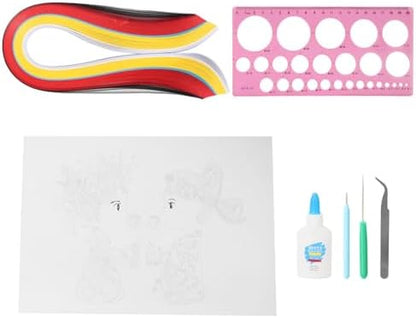 Paper Quilling Set for Beginners DIY Handcraft Art Kit for Kids and Adults - Image 6