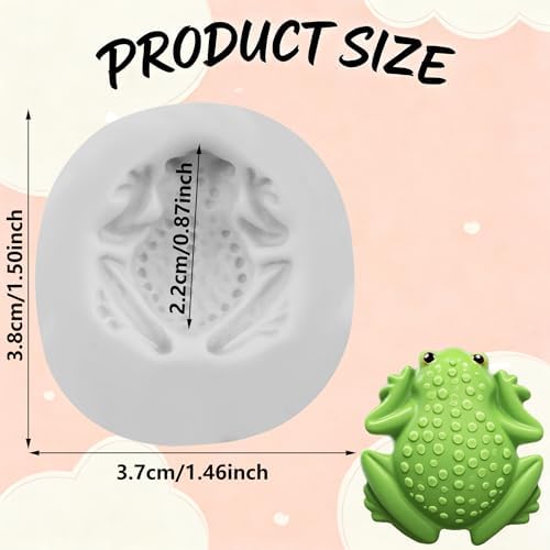 Frog Polymer Clay Mold Toad Silicone Molds - Image 2