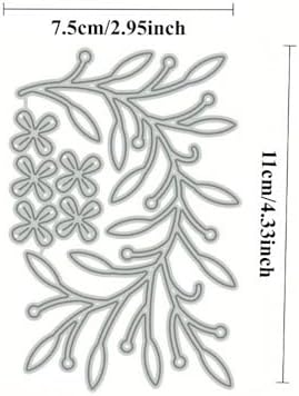 Lapoo Flowers Cutting Die for Scrapbooking - Durable Metal Cutting Die for DIY Scrapbook Photo Album Decorative Paper Card, Metal Card Making Supplies (Daisy Cherry Blossoms 4.3 x 3 in) - Image 6