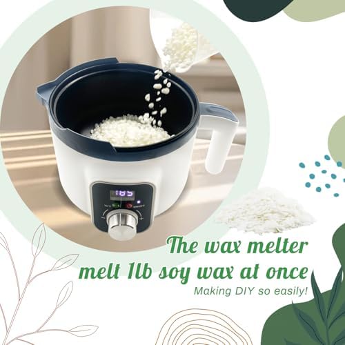 Handnatur 4lb Soy Wax Melt Kit with Digital Wax Melting Pot, - Image 5
