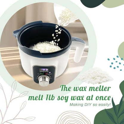 Handnatur 4lb Soy Wax Melt Kit with Digital Wax Melting Pot, - Image 5