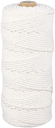 plplaaoo Macrame Kit for Beginners Complete Macrame Supplies with Cotton Cord Wooden Beads Rings Sticks DIY Wall Hanging Plant Hanger Home Decor Craft Kit - Image 6
