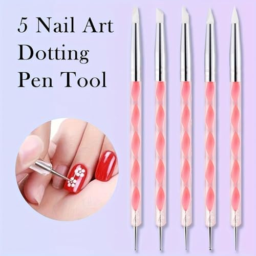 19 PCS Clay Sculpting Tools Set, Pink Air Dry Clay Tool, Polymer Clay Tool Kit, Dotting Tools, Dot Painting Tools, Clay Pottery Carving Tools for DIY Crafts Embossing Modeling - Image 2