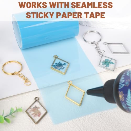 Gartful 30PCS Open Back Bezel for Resin, Hollow Frame Pendants, for Resin Casting, DIY Jewelry Making Supplies, Rhombus Shape - Image 3