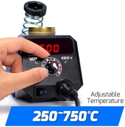 WEP 939D-V Wood Burning Kit 250-750℃/482-1382℉Adjustable Wood Burning Tool with Detachable Pen, 20 Wood burner Tips, WoodBurning Pen Holder Suitable for Pyrography, Leather Burning Kit - Image 4