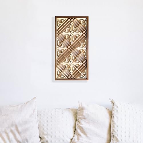 Hinoki Woodworks Kumiko DIY Kit Kakuasa-no-ha Pattern by Unknown