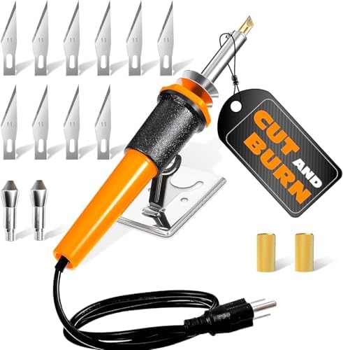30W Electric Hot Knife Cutting Tool- Plastic Cutter Tool, 10 Blades by VIKROM