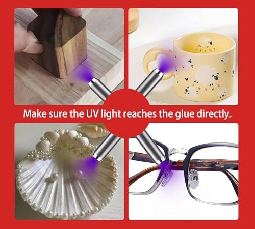 UV Resin Kit with Light - 60g UV Resin with Rechargeable Flashlight, Fast Curing in 5 Seconds, Clear UV Glue for Welding Plastic, Glass Repair, Acrylic - UV Adhesive for Bonding Jewelry, DIY, Crafts - Image 6