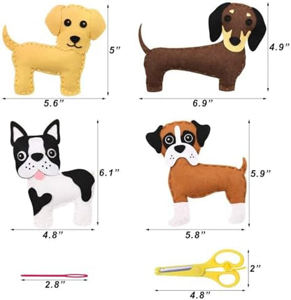 CiyvoLyeen Puppy Sewing Kit for Kids –Fun Plush Toy Sewing for Girls & Boys – DIY Felt Craft Gift Set Ages 7 8 9 10 11 12 - Image 2