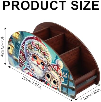Christmas Diamond Painting kits Organizer Box, Diamond art DIY Santa Claus Special Shape Diamond Partial Mosaic Handmade Making Kit Organizer Box, Home Dining Living Room TableTop Art Decoration - Image 2