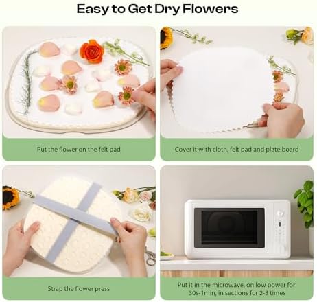 Caydo 9" x 9" Microwave Flower Press Kit for Adults - Image 6
