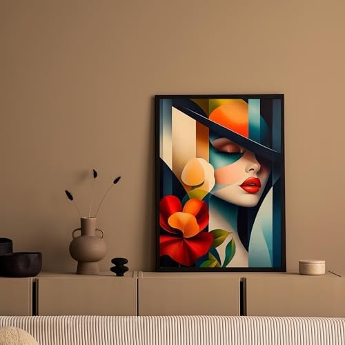 DOTSTART Paint by Numbers for Adults,Beautiful Woman with Flower Adult Paint by Number Kits on Canvas,DIY Paint by Numbers Easy,Number Painting Acrylic Oil Painting,for Home Wall Decor 15.7X19.7 Inch - Image 4