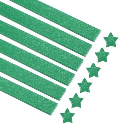 MECCANIXITY 360 Sheets Origami Paper Glitter Stars Papers Deep Green Fold Paper for Beginner Arts Crafts Projects,0.4 x 9.3 Inch by MECCANIXITY
