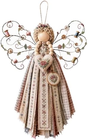 Angel Fabric Hanging DIY Kit Macrame Wall Weaving Craft for Adults - Image 2