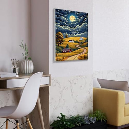 ATDMS Landscape Paint by Numbers Kit for Adults with Frame, 8x12 Inch - Image 5