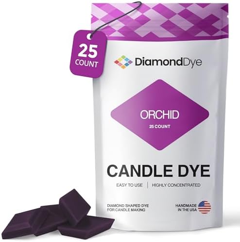 Orchid Candle Dye Chips, Soy & Paraffin Candle Making, 25 Pack by Reddig-globyDiamondDye