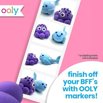 Ooly Creatibles Air Dry Clay for Kids, Includes 10 Reusable Tubs, 40 Colors - Image 6