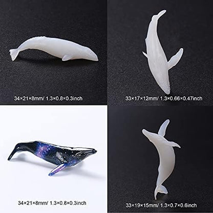Woohome 12 PCSJewelry Making Supplies Resin Mould Filler, 3D Mini Jellyfish Bear Penguin Whale Resin Casting Moulds Fillers, 3D Resin Filler Art Craft Supplies Epoxy Moulds for Art Resin Crafts DIY - Image 7