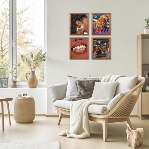 4 Pack African American Paint by Numbers KitforAdults Canvas Frameworkless - Image 6